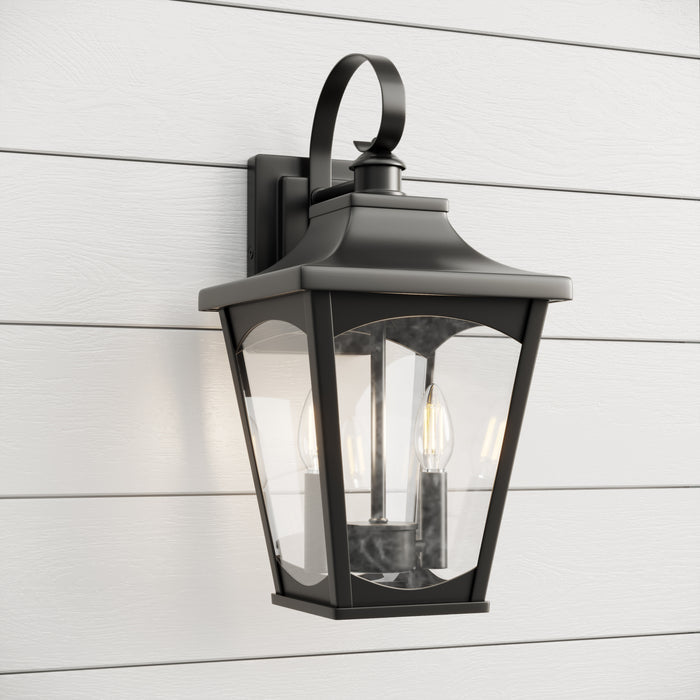 9'' Curry Powder Coated Black 2 Light Wall Sconce