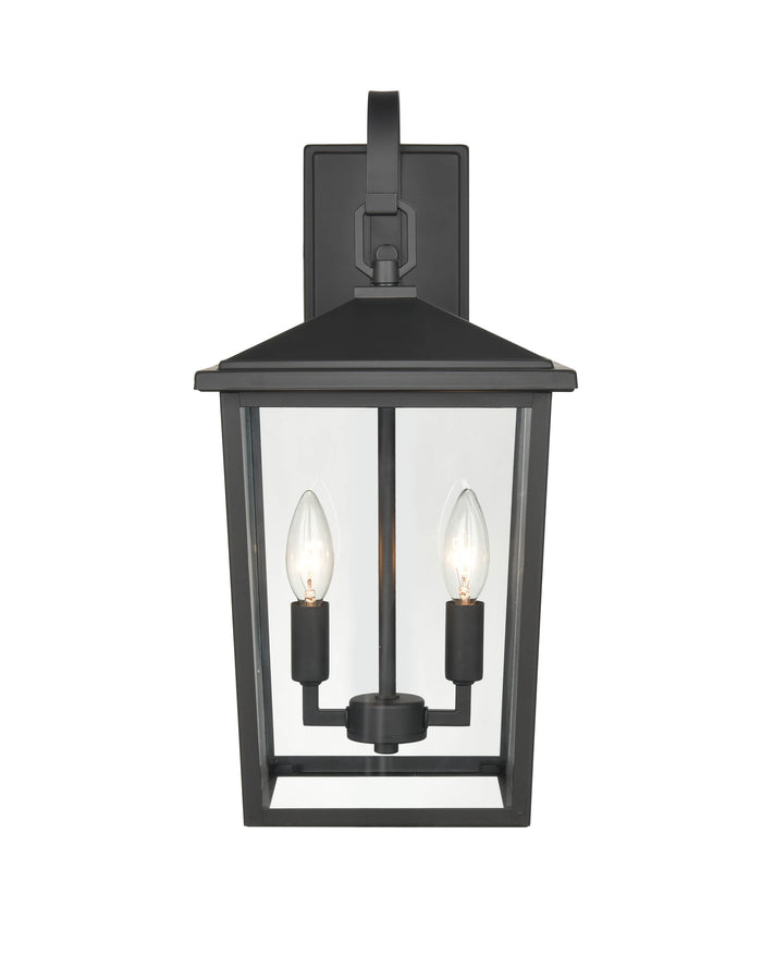9'' Fetterton Powder Coated Black 2 Light Wall Sconce