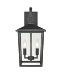 9'' Fetterton Powder Coated Black 2 Light Wall Sconce