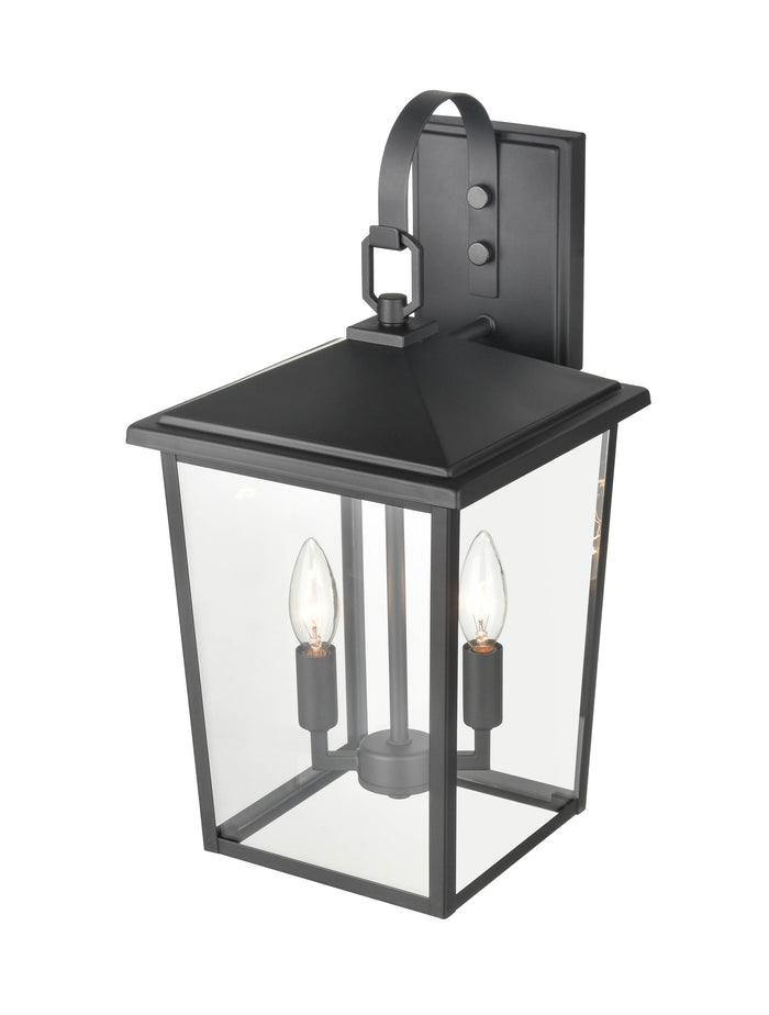 9'' Fetterton Powder Coated Black 2 Light Wall Sconce