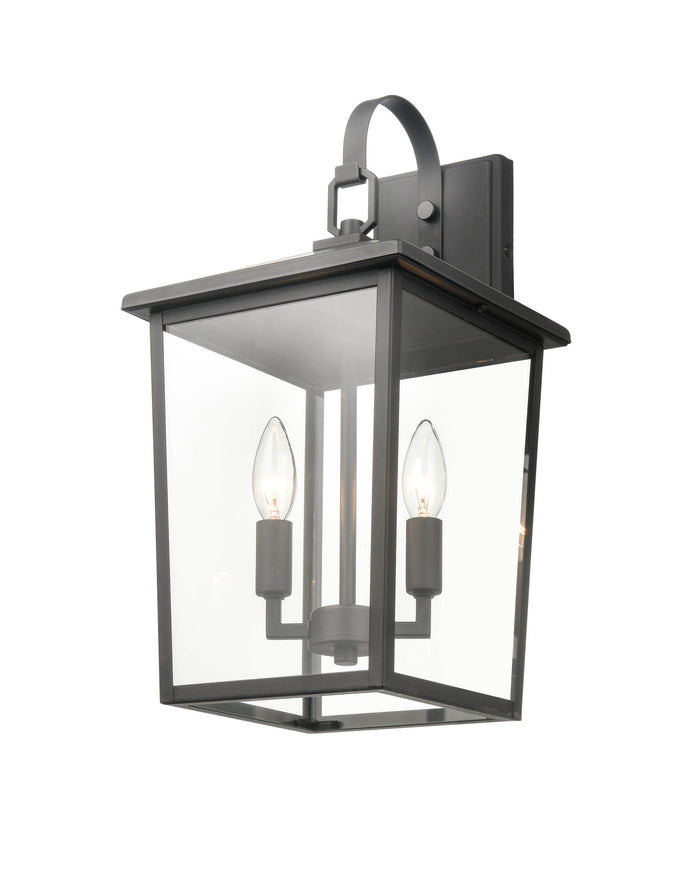 9'' Fetterton Powder Coated Black 2 Light Wall Sconce