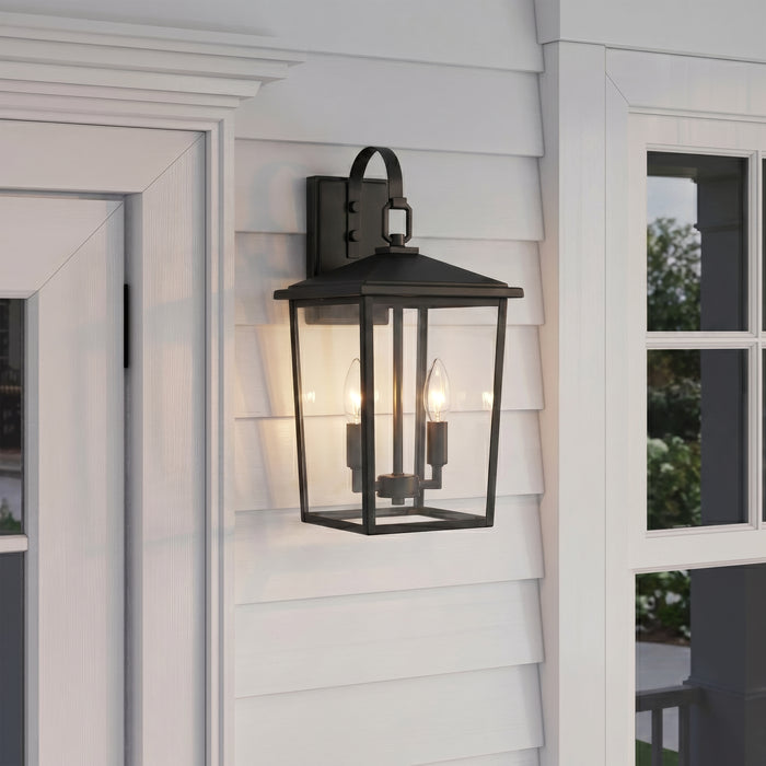 9'' Fetterton Powder Coated Black 2 Light Wall Sconce