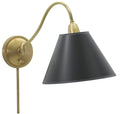 9-inch Hyde Park Weathered Brass Wall Swing Lamp