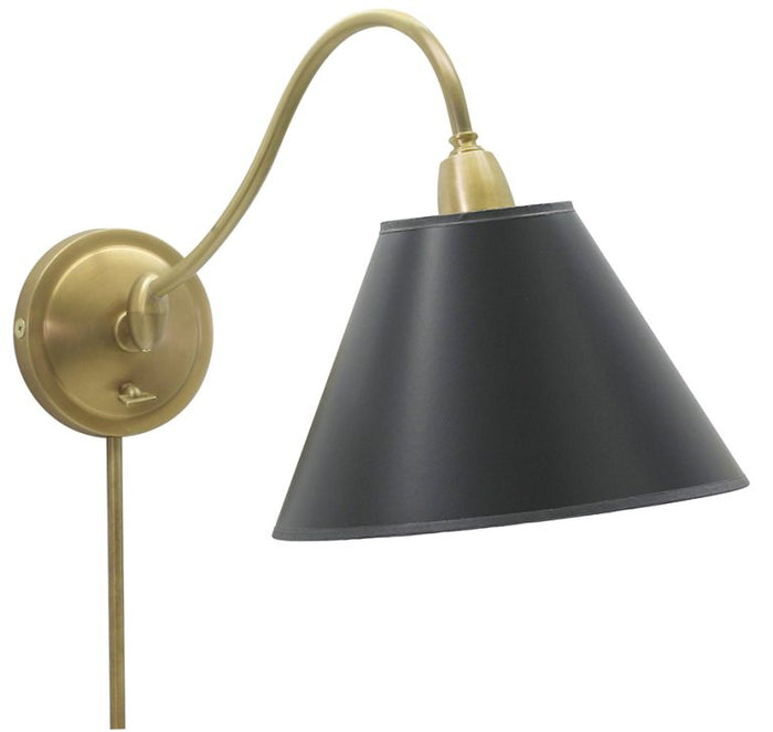 9-inch Hyde Park Weathered Brass Wall Swing Lamp