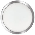 9-inch Nickel 17W Dimmable LED Flush Mount Ceiling Light, 3000K, 1400 Lumens