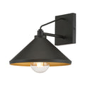 9-inch Vectra Powder Coated Black 1-Light Outdoor Wall Sconce