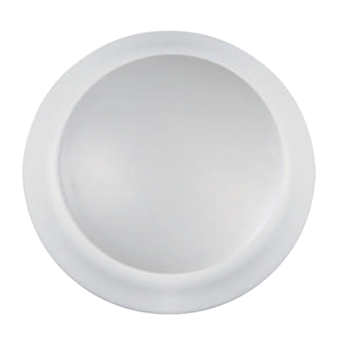 9-inch-White-Outdoor-Flush-Mount-Light-with-3000K-Light-and-Frosted-Lens