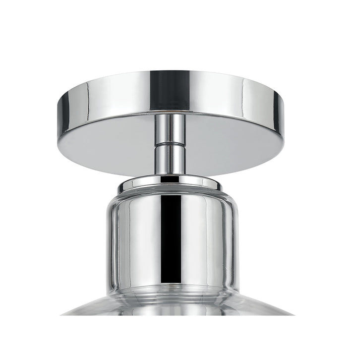 9'' Knightsdale ChromeClear 1 Light Semi-Flush Mount