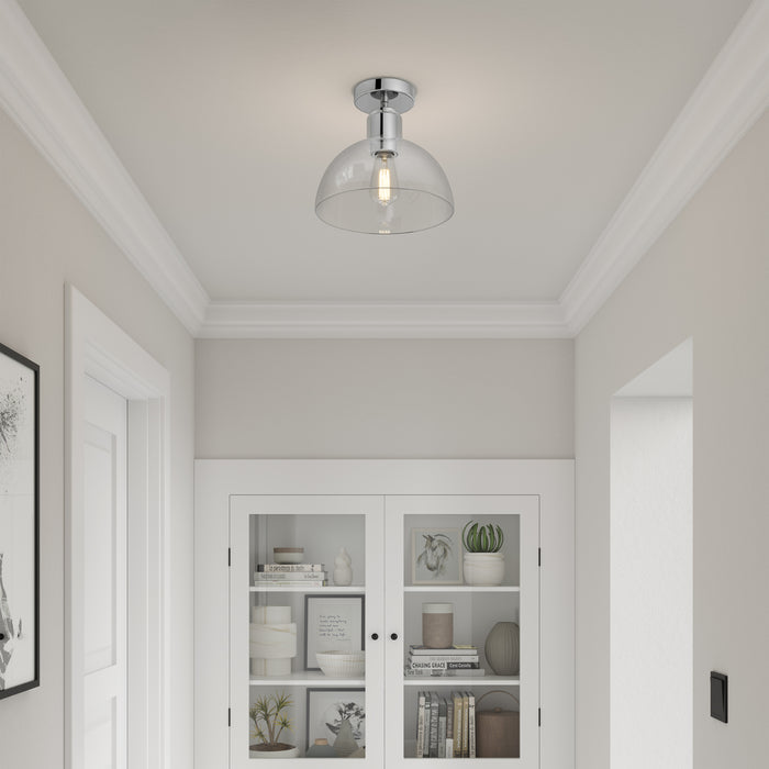 9'' Knightsdale ChromeClear 1 Light Semi-Flush Mount