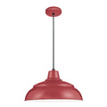 9'' R Series Satin Red 1 Light Pendant
