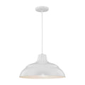 9'' R Series White 1 Light Pendant