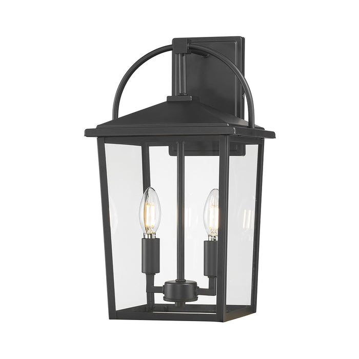 9'' Strathden Powder Coated Black 2 Light Lantern