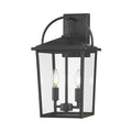 9'' Strathden Powder Coated Black 2 Light Lantern