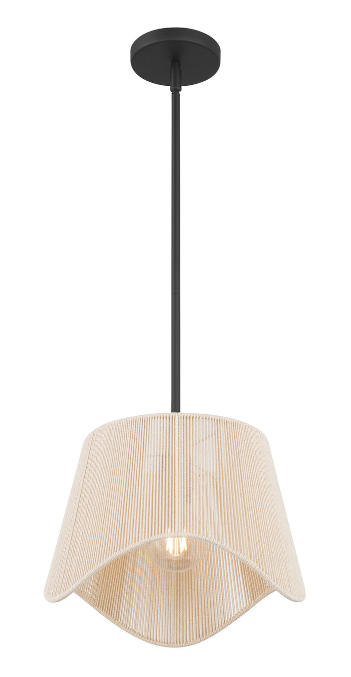 9'' Tulara Matte Black 1 Light Pendant