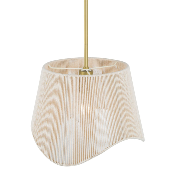 9'' Tulara Vintage Brass 1 Light Pendant