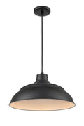 9.25'' R Series Satin Black 1 Light Pendant