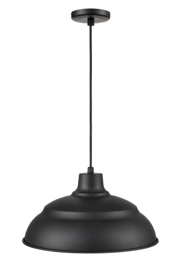 9.25'' R Series Satin Black 1 Light Pendant