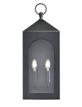 9.29'' Bratton Powder Coated Black 2 Light Wall Sconce