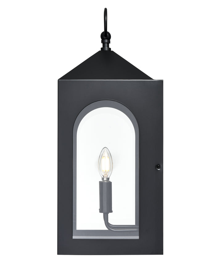 9.29'' Bratton Powder Coated Black 2 Light Wall Sconce