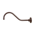 9.5-inch R Series Architectural Bronze Gooseneck Arm with Metal Shade