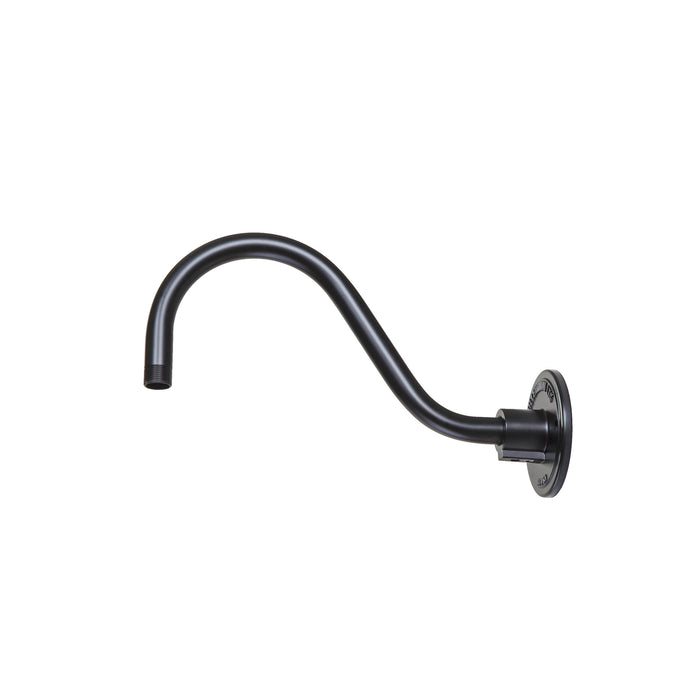 9.5-inch R Series Satin Black Gooseneck Arm