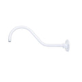 9.5-inch R Series White Gooseneck Arm with Metal Shade