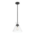 9.75'' Amarella Matte Black 1 Light Pendant