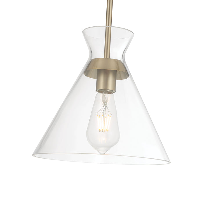 9.75'' Amarella Modern Gold 1 Light Pendant