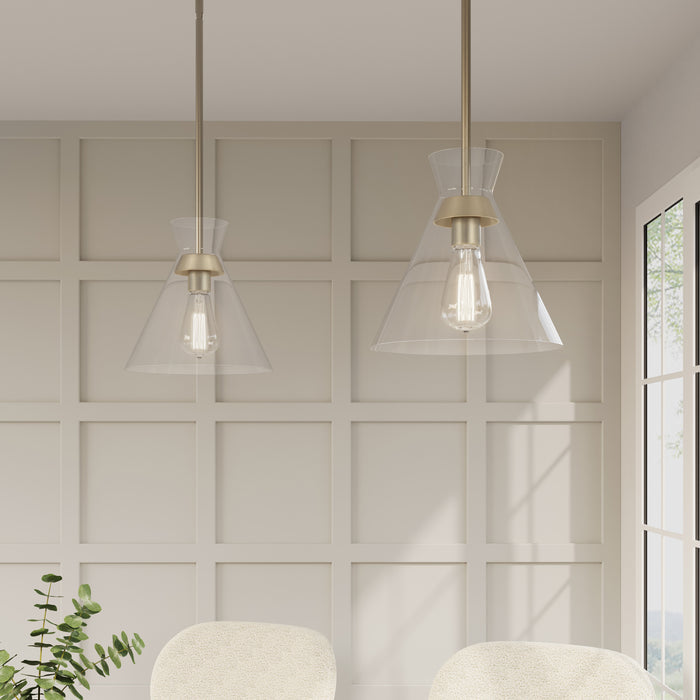 9.75'' Amarella Modern Gold 1 Light Pendant