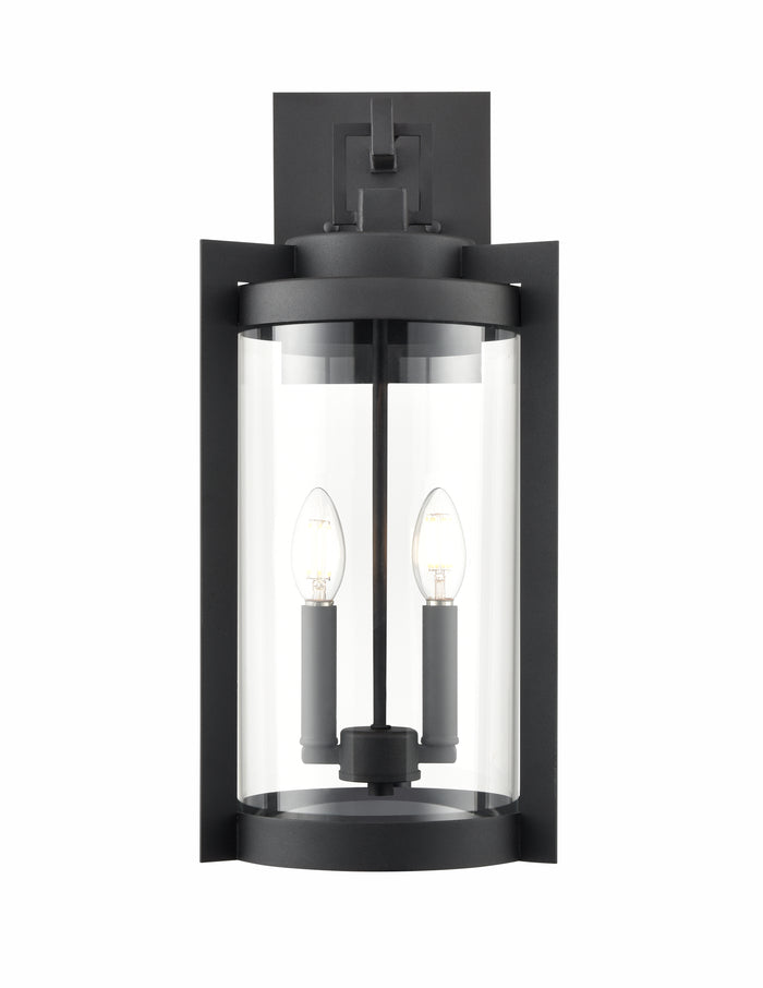 9.75'' Ellway Textured Black 2 Light Wall Sconce