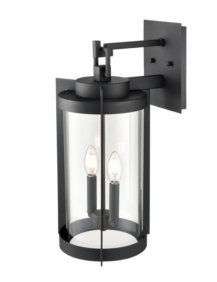 9.75'' Ellway Textured Black 2 Light Wall Sconce