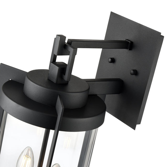 9.75'' Ellway Textured Black 2 Light Wall Sconce