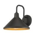 9.75-inch Vectra Powder Coated Black 1-Light Outdoor Wall Sconce
