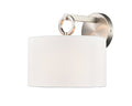 9.88'' Braxstan Brushed Nickel 1 Light Wall Sconce
