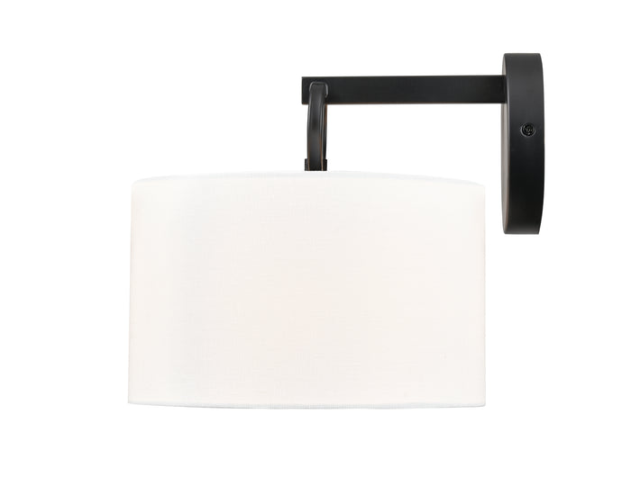 9.88'' Braxstan Matte Black 1 Light Wall Sconce