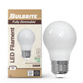 A15 7W Dimmable Milky Filament LED Light Bulb with E26 Base, 3000K, 800 Lumens, 4-Pack, 90 CRI