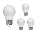 A15 7W Dimmable Milky Filament LED Light Bulb with E26 Base, 3000K, 800 Lumens, 4-Pack, 80 CRI