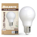 A19 14W Dimmable Milky Filament LED Light Bulb with E26 Base, 5000K, 1500 Lumens, 4-Pack