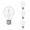 A19 2.5W Dimmable Clear Filament LED Light Bulb with E26 Base, 2700K, 250 Lumens, 6-Pack, 25W Equivalent