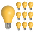 A19 4.5W Dimmable Yellow Filament LED Light Bulb with E26 Base, 10-Pack