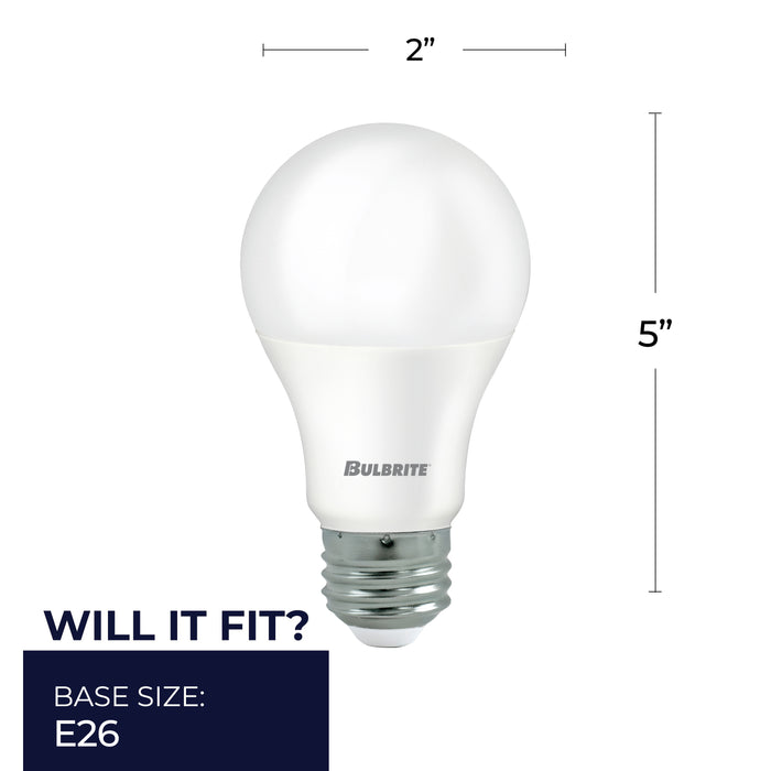 A19 5/9/14W Non-Dimmable Frost Filament LED Light Bulb with E26 Base, 3000K, 450/800/1600 Lumens, 4-Pack