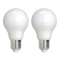 A19 8.5W Dimmable Milky Filament LED Light Bulb with E26 Base, 3000K, 800 Lumens, 2-Pack