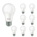 A19 8.5W Non-Dimmable Frost Filament LED Light Bulb with E26 Base, 2700K, 750 Lumens, 8-Pack