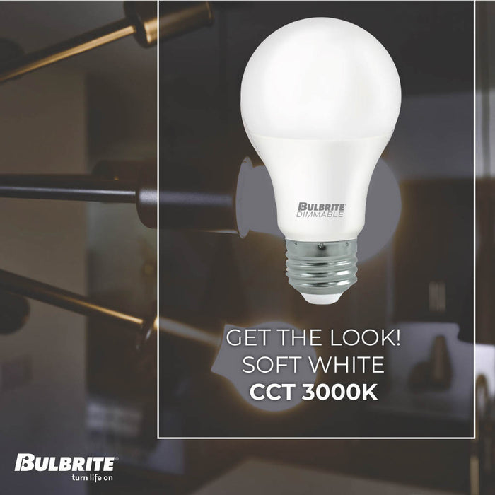 A19 8.5W Non-Dimmable Frost Filament LED Light Bulb with E26 Base, 3000K, 750 Lumens, 25-Pack