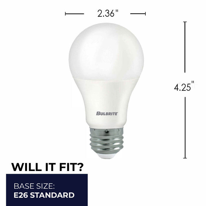 A19 8.5W Non-Dimmable Frost Filament LED Light Bulb with E26 Base, 3000K, 750 Lumens, 25-Pack