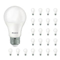 A19 9W Dimmable Frost Filament LED Light Bulb with E26 Base, 2700K, 800 Lumens, 24-Pack