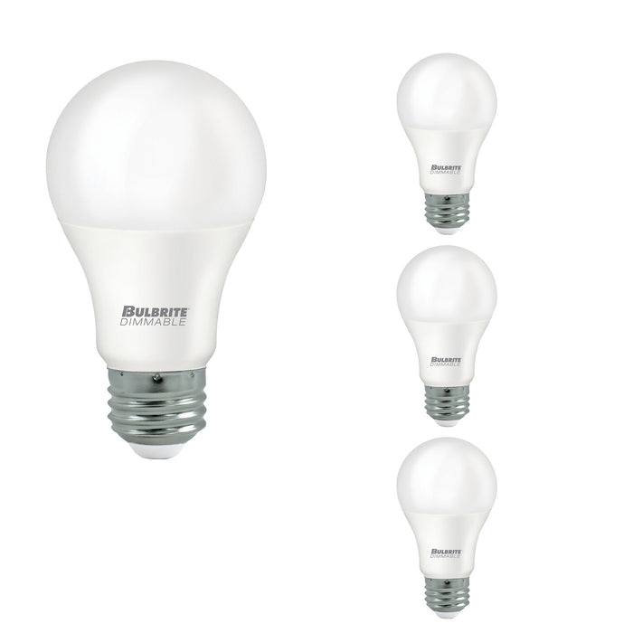 A19 9W Dimmable Frost Filament LED Light Bulb with E26 Base, 2700K, 800 Lumens, 4-Pack