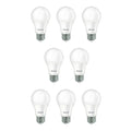 A19 9W Non-Dimmable Frost Filament LED Light Bulb with E26 Base, 4000K, 750 Lumens, 8-Pack