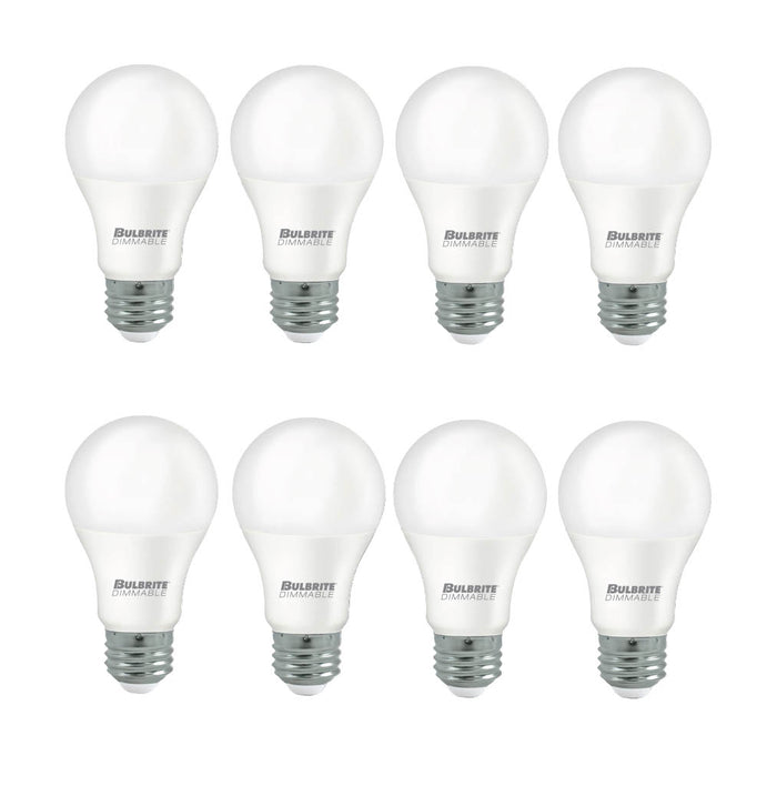 A19 Dimmable Frost Filament LED Light Bulb with E26 Base, 3000K, 800 Lumens, 8-Pack