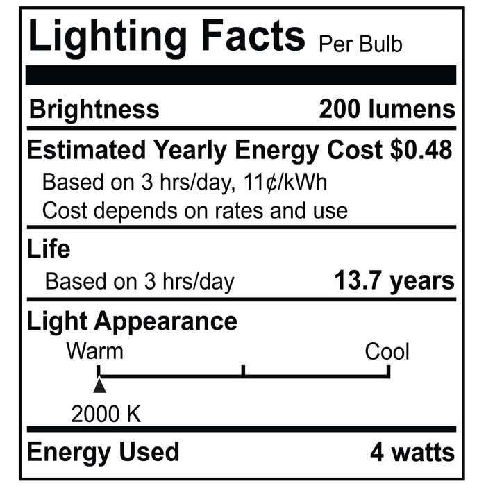 Antique 4W Dimmable LED Flush Mount Ceiling Light, 2000K, 200 Lumens, 7.75-inch Dia x 12.5-inch L